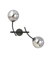 Hunter K2 Sort/Grafit væglampe - Ø14 cm, E14, 230V, uden lyskilde