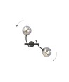 Hunter K2 Sort/Grafit væglampe - Ø14 cm, E14, 230V, uden lyskilde
