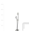 Hunter LP3 Sort/Grafit gulvlampe - Ø14 cm, E14, 230V, uden lyskilde