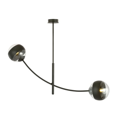 Hunter 2 Sort/Stribe loftslampe - Ø14 cm, E14, 230V, uden lyskilde