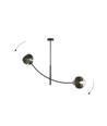 Hunter 2 Sort/Stribe loftslampe - Ø14 cm, E14, 230V, uden lyskilde