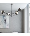 Hunter 4 Sort/Stribe loftslampe - Ø14 cm, E14, 230V, uden lyskilde