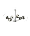Hunter 6 Sort/Stribe loftslampe - Ø14 cm, E14, 230V, uden lyskilde