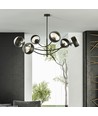 Hunter 6 Sort/Stribe loftslampe - Ø14 cm, E14, 230V, uden lyskilde