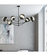 Hunter 6 Sort/Stribe loftslampe - Ø14 cm, E14, 230V, uden lyskilde