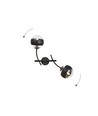Hunter K2 Sort/Stribe væglampe - Ø14 cm, E14, 230V, uden lyskilde