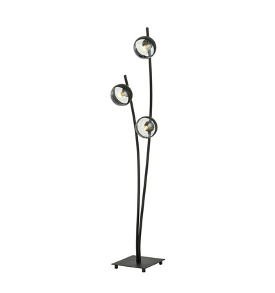Hunter LP3 Sort/Stribe gulvlampe - Ø14 cm, E14, 230V, uden lyskilde