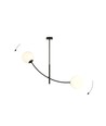 Hunter 2 Sort/Opal loftslampe - Ø15 cm, E14, 230V, uden lyskilde