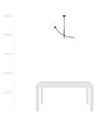 Hunter 2 Sort/Opal loftslampe - Ø15 cm, E14, 230V, uden lyskilde
