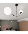 Hunter 2 Sort/Opal loftslampe - Ø15 cm, E14, 230V, uden lyskilde
