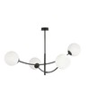 Hunter 4 Sort/Opal loftslampe - Ø15 cm, E14, 230V, uden lyskilde