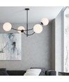 Hunter 4 Sort/Opal loftslampe - Ø15 cm, E14, 230V, uden lyskilde