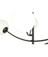 Hunter 6 Sort/Opal loftslampe - Ø15 cm, E14, 230V, uden lyskilde