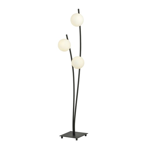 Hunter LP3 Sort/Opal gulvlampe - Ø15 cm, E14, 230V, uden lyskilde