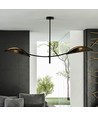 Lotus 2 Sort/Guld loftslampe - Ø12 cm, E14, 230V, uden lyskilde