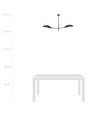 Lotus 2 Sort/Guld loftslampe - Ø12 cm, E14, 230V, uden lyskilde