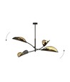 Lotus 4 Sort/Guld loftslampe - Ø12 cm, E14, 230V, uden lyskilde