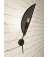 Lotus K1 Sort/Guld væglampe - Ø12 cm, E14, 230V, uden lyskilde