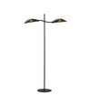 Lotus LP2 Sort/Guld gulvlampe - Ø12 cm, E14, 230V, uden lyskilde