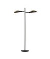 Lotus LP2 Sort/Guld gulvlampe - Ø12 cm, E14, 230V, uden lyskilde
