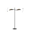 Lotus LP2 Sort/Guld gulvlampe - Ø12 cm, E14, 230V, uden lyskilde