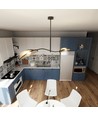 Lotus 2 Sort/Rattan loftslampe - Ø12 cm, E14, 230V, uden lyskilde