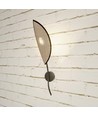 Lotus K1 Sort/Rattan væglampe - Ø12 cm, E14, 230V, uden lyskilde