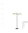 Lotus LP2 Sort/Rattan gulvlampe - Ø12 cm, E14, 230V, uden lyskilde