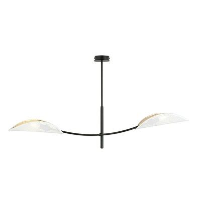 Lotus 2 Hvid/Guld loftslampe - Ø12 cm, E14, 230V, uden lyskilde
