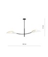 Lotus 2 Hvid/Guld loftslampe - Ø12 cm, E14, 230V, uden lyskilde