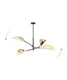 Lotus 4 Hvid/Guld loftslampe - Ø12 cm, E14, 230V, uden lyskilde