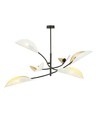 Lotus 6 Hvid/Guld loftslampe - Ø12 cm, E14, 230V, uden lyskilde