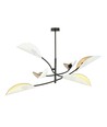 Lotus 6 Hvid/Guld loftslampe - Ø12 cm, E14, 230V, uden lyskilde