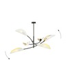 Lotus 6 Hvid/Guld loftslampe - Ø12 cm, E14, 230V, uden lyskilde