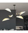 Lotus 6 Hvid/Guld loftslampe - Ø12 cm, E14, 230V, uden lyskilde