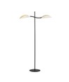 Lotus LP2 Hvid/Guld gulvlampe - Ø12 cm, E14, 230V, uden lyskilde
