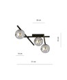 Smart 3 Sort/Grafit loftslampe - Ø15 cm, E14, 230V, uden lyskilde