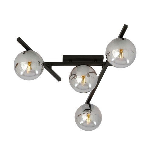 Smart 4 Sort/Grafit loftslampe - Ø15 cm, E14, 230V, uden lyskilde