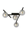 Smart 4 Sort/Grafit loftslampe - Ø15 cm, E14, 230V, uden lyskilde