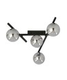 Smart 4 Sort/Grafit loftslampe - Ø15 cm, E14, 230V, uden lyskilde