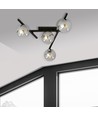 Smart 4 Sort/Grafit loftslampe - Ø15 cm, E14, 230V, uden lyskilde