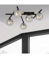 Smart 5 Sort/Grafit loftslampe - Ø15 cm, E14, 230V, uden lyskilde