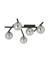 Smart 5 Sort/Grafit loftslampe - Ø15 cm, E14, 230V, uden lyskilde