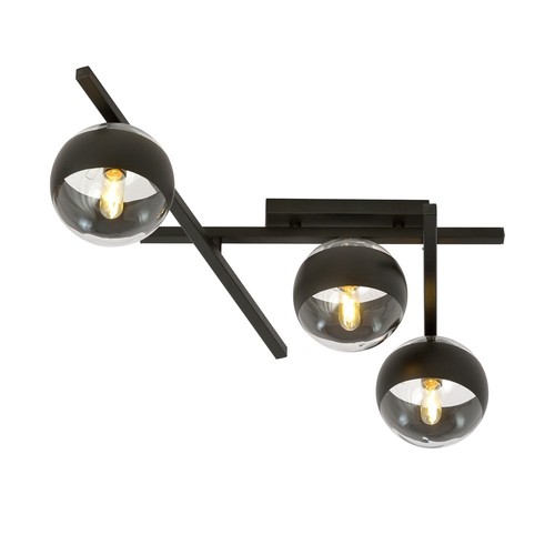 Smart 3 Sort/Stribe loftslampe - Ø15 cm, E14, 230V, uden lyskilde
