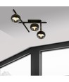 Smart 3 Sort/Stribe loftslampe - Ø15 cm, E14, 230V, uden lyskilde