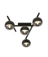 Smart 4 Sort/Stribe loftslampe - Ø15 cm, E14, 230V, uden lyskilde