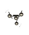Smart 4 Sort/Stribe loftslampe - Ø15 cm, E14, 230V, uden lyskilde