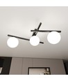 Smart 3 Sort/Opal loftslampe - Ø15 cm, E14, 230V, uden lyskilde