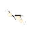 Smart 3 Sort/Opal loftslampe - Ø15 cm, E14, 230V, uden lyskilde