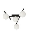 Smart 4 Sort/Opal loftslampe - Ø15 cm, E14, 230V, uden lyskilde